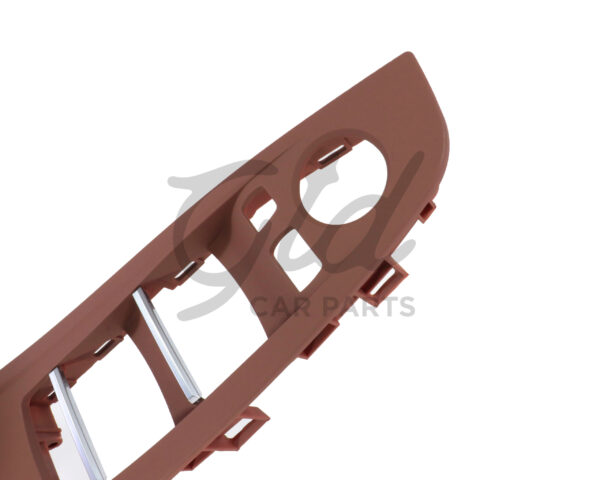 Puxador Condutor Vermelho BMW Série 5 F10 F11 F18 2010-2017 C/ Espelho Rebatível - Image 2