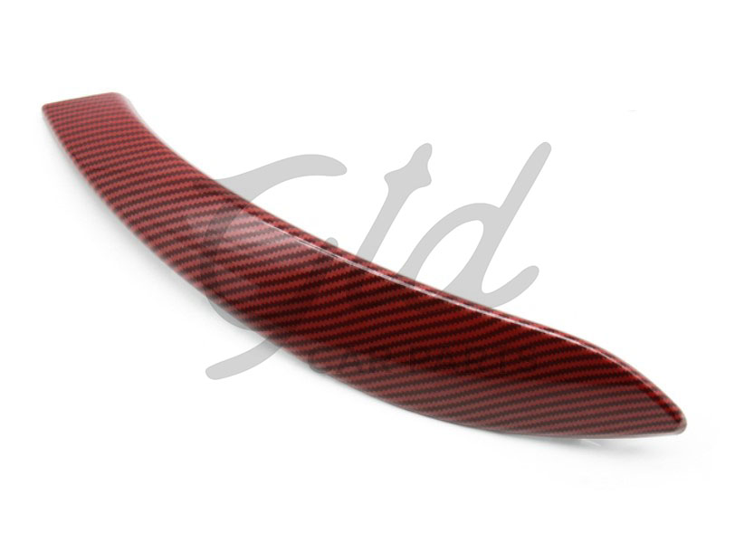 Capa Puxador Direito Frontal / Traseira Vermelho Efeito Carbono BMW Série 3/4 F30 F31 F32 F36 2012-2017 - Image 9