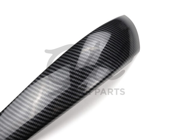 Capa Puxador Frontal / Traseiro Direito Preto Efeito Carbono BMW Série 1 E81 E82 E87 E88 2006-2012 - Image 2