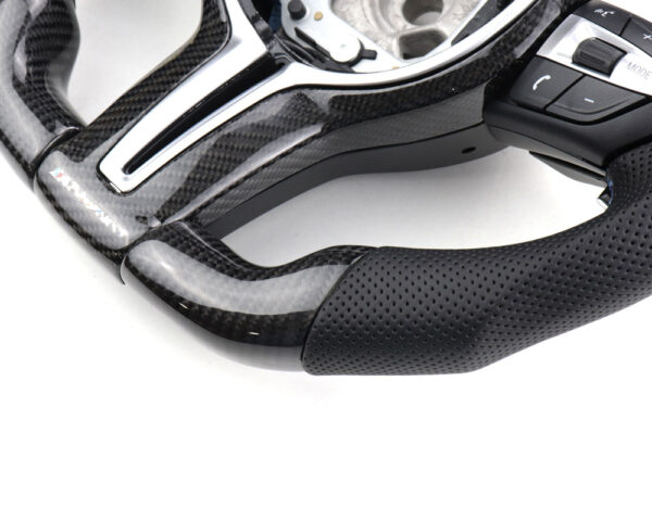 VOLANTE CARBONO C/ DISPLAY BMW SÉRIE 5 6 7 F10 F11 F06 F12 F01 F02 2010-2018 - Image 2