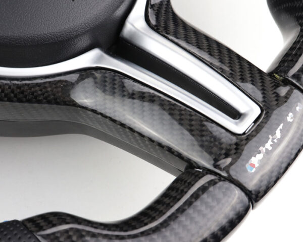 VOLANTE CARBONO C/ DISPLAY BMW SÉRIE 1 2 3 4 X1 X2 X3 X4 X5 X6 F20 F21 F31 F32 F34 F36 F15 F16 2012-2022 - Image 10