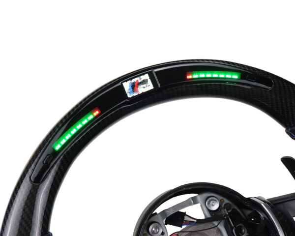 VOLANTE CARBONO C/ DISPLAY BMW SÉRIE 1 2 3 4 X1 X2 X3 X4 X5 X6 F20 F21 F31 F32 F34 F36 F15 F16 2012-2022 - Image 2