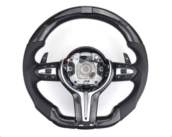 VOLANTE CARBONO C/ DISPLAY BMW SÉRIE 1 2 3 4 X1 X2 X3 X4 X5 X6 F20 F21 F31 F32 F34 F36 F15 F16 2012-2022