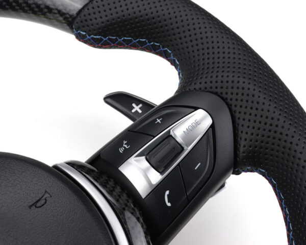VOLANTE CARBONO C/ DISPLAY BMW SÉRIE 1 2 3 4 X1 X2 X3 X4 X5 X6 F20 F21 F31 F32 F34 F36 F15 F16 2012-2022 - Image 9