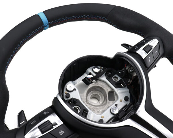 VOLANTE PACK M RISCA AZUL BMW SÉRIE 1 2 3 4 X1 X2 X3 X4 X5 X6 F20 F21 F31 F32 F34 F36 F15 F16 2012-2022 - Image 3