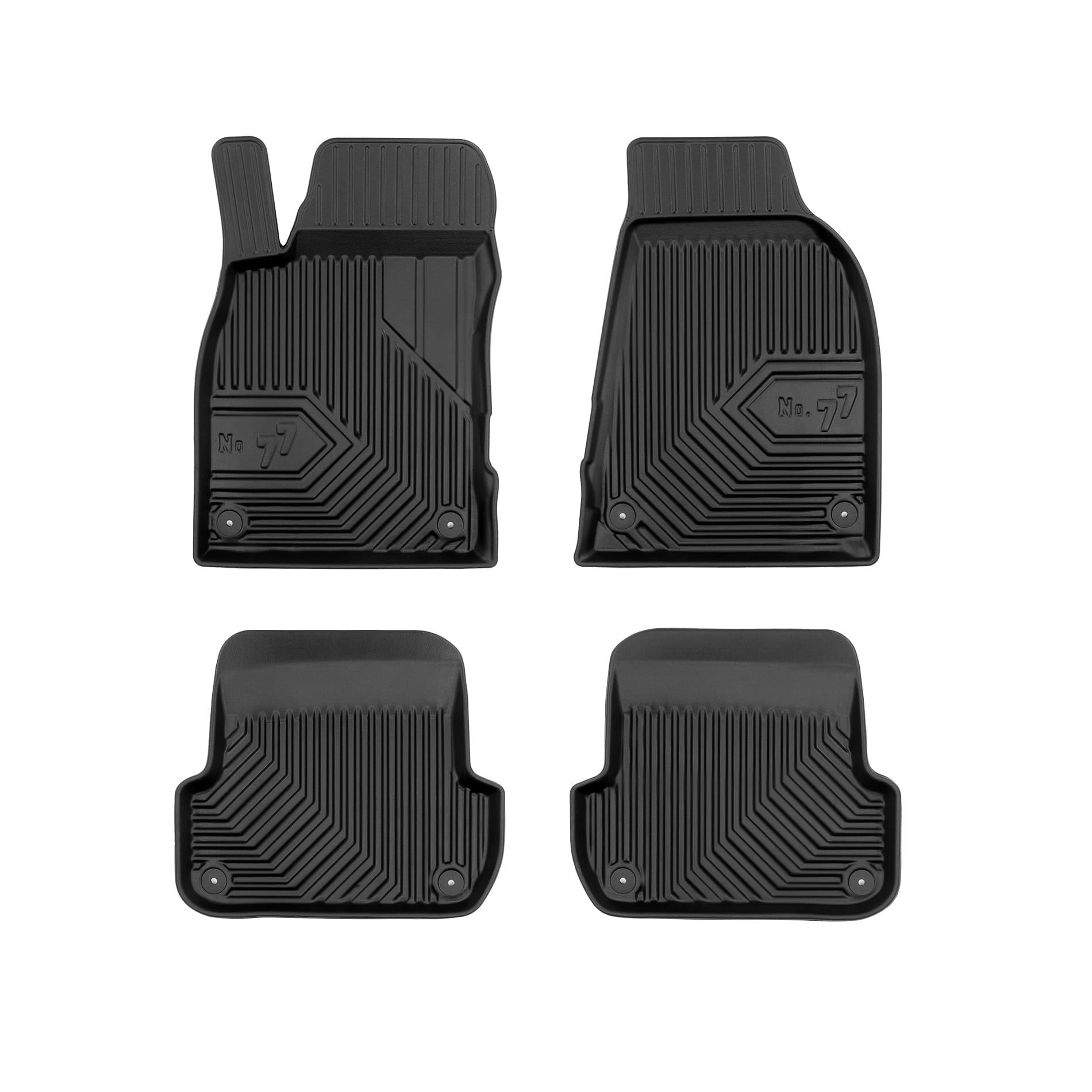 PACK 4 TAPETES BORRACHA NO.77 SEAT EXEO 2008-2013