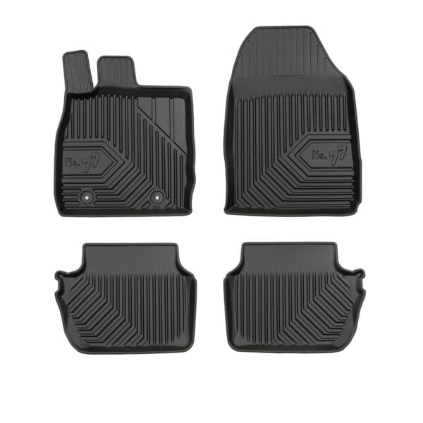 PACK 4 TAPETES BORRACHA NO.77 FORD FIESTA VI 2008-2017