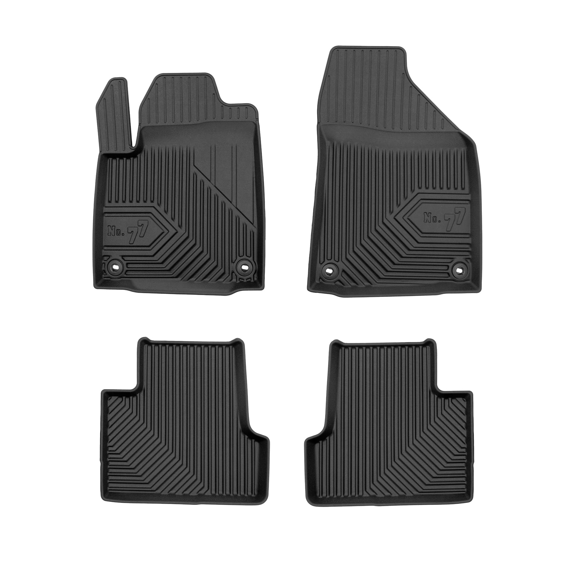 PACK 3 TAPETES BORRACHA NO.77 JEEP CHEROKEE V 2013->