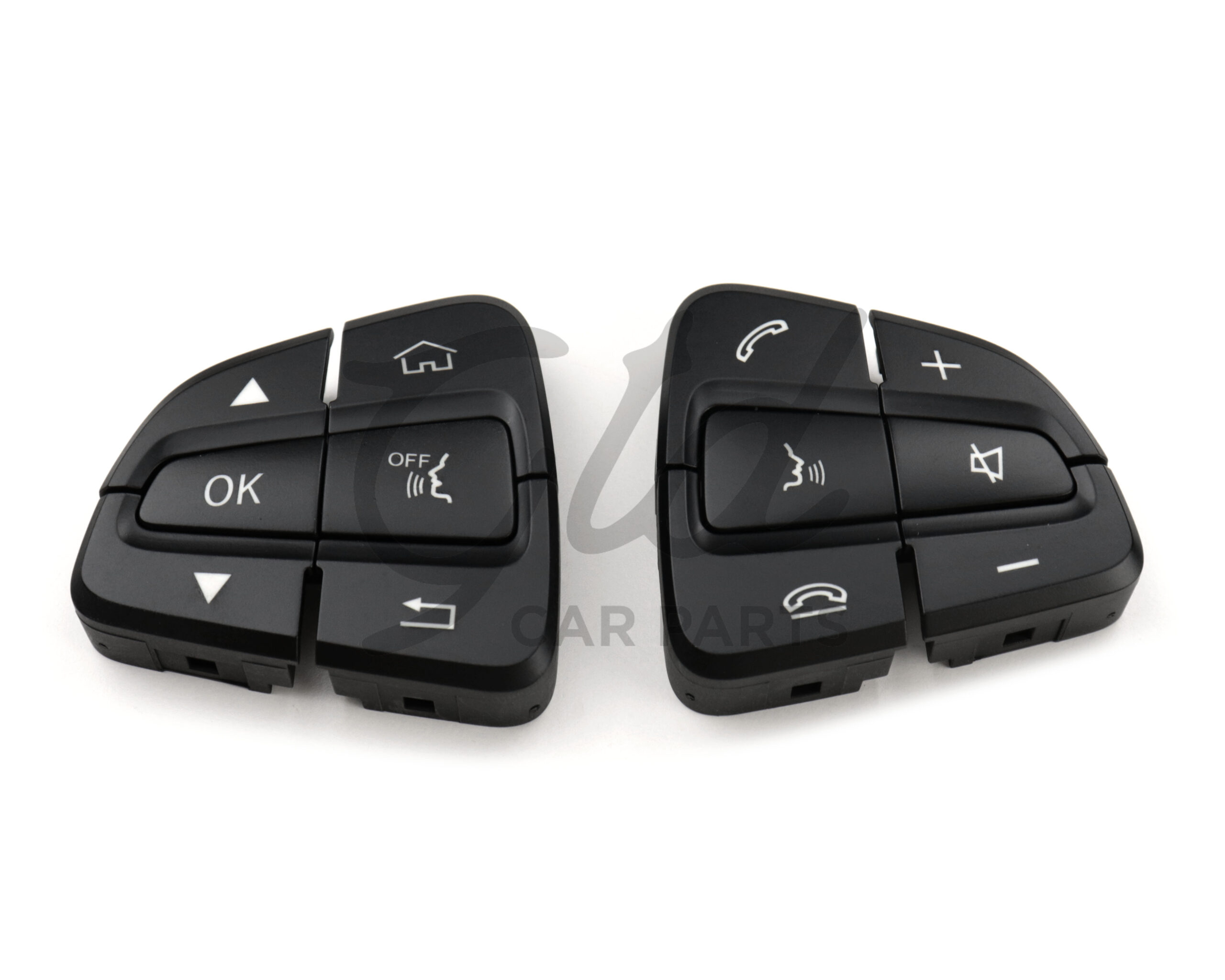 Botões Volante Preto Mercedes-Benz Class C E S GLC W205 W253 2015-2021 - Image 4