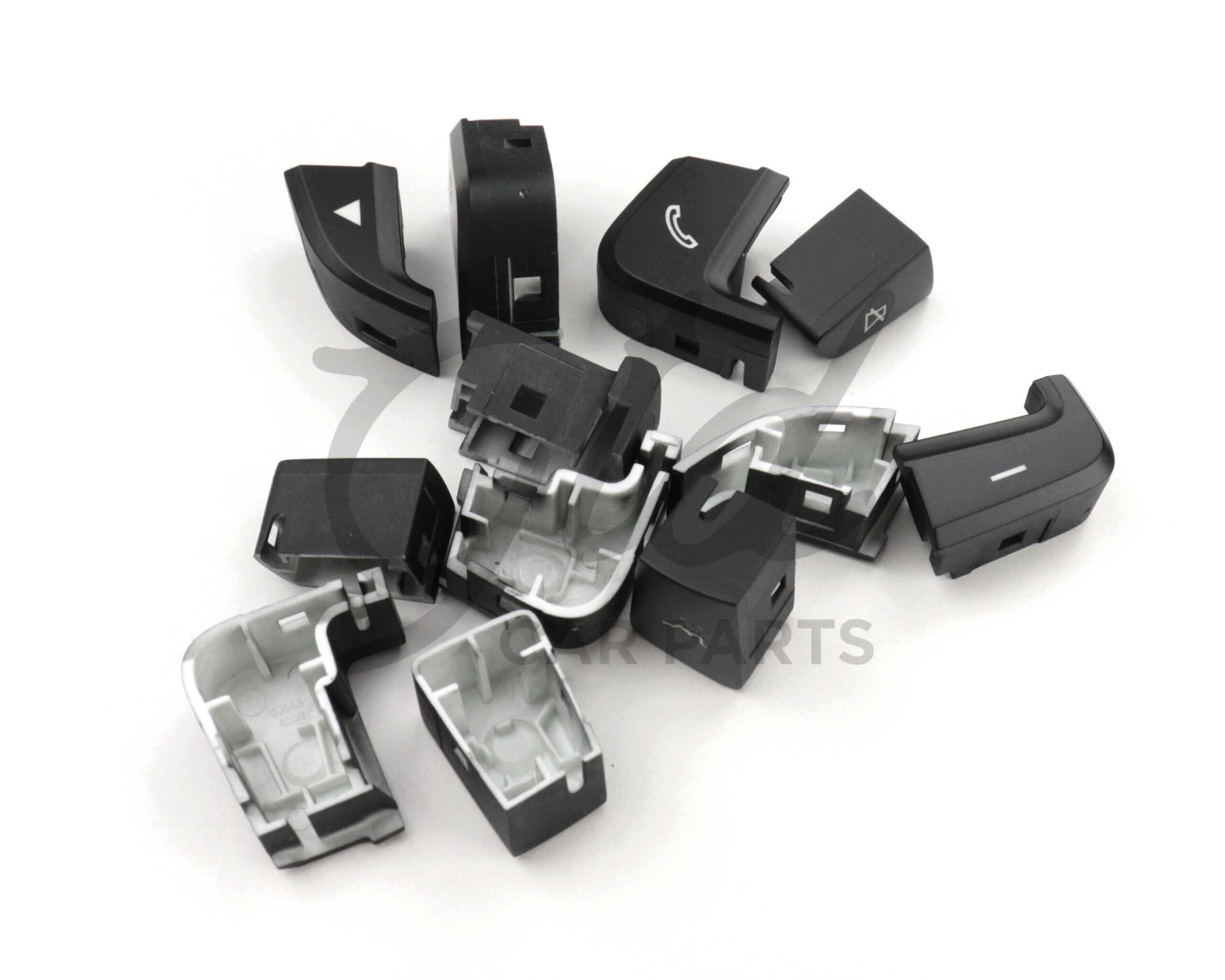 Botões Volante Preto Mercedes-Benz Class C E S GLC W205 W253 2015-2021 - Image 5