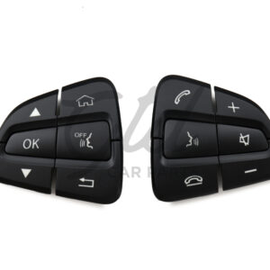 Botões Volante Preto Mercedes-Benz Class C E S GLC W205 W253 2015-2021