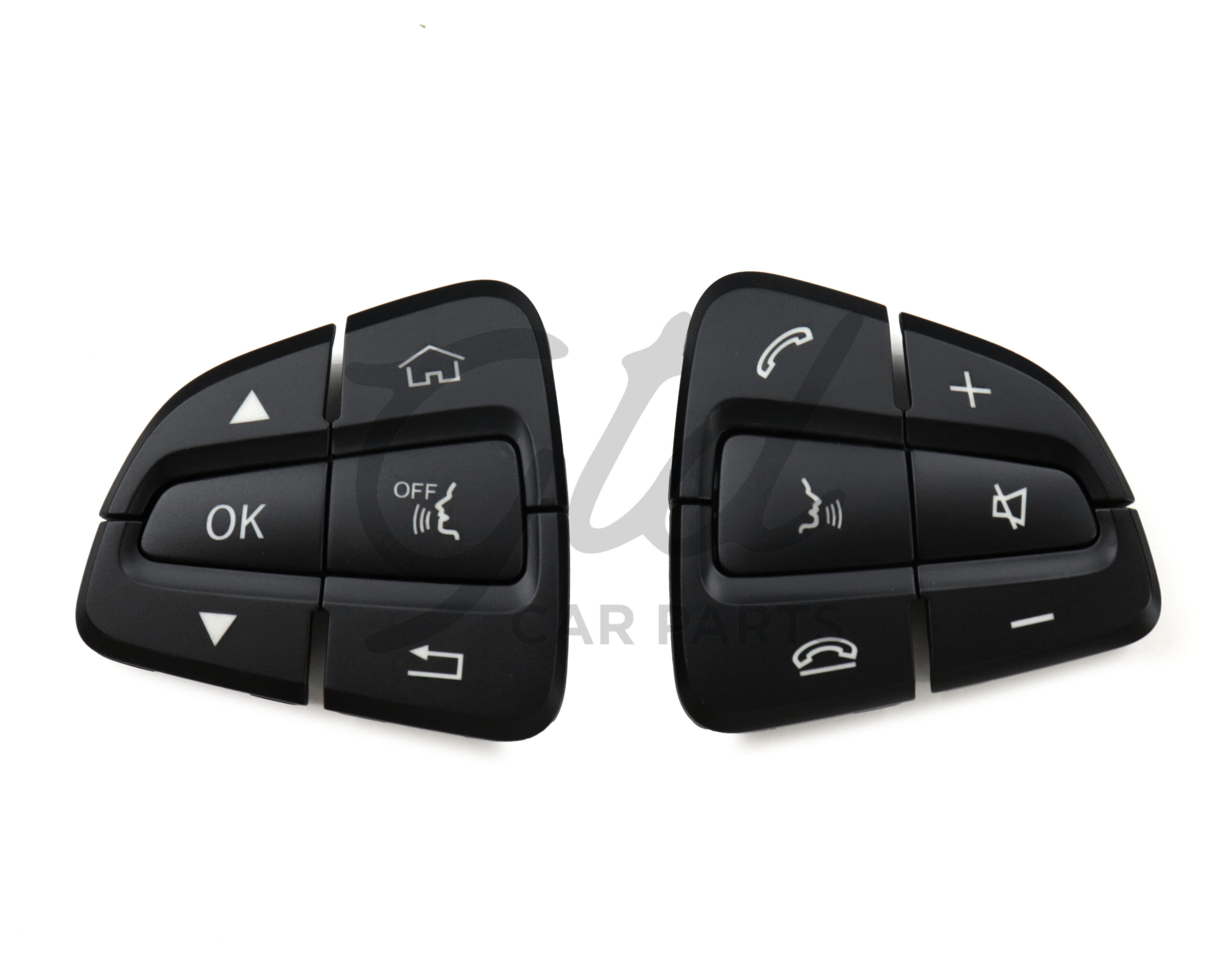 Botões Volante Preto Mercedes-Benz Class C E S GLC W205 W253 2015-2021