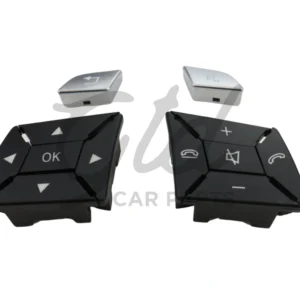 Botões Volante Preto Mercedes-Benz Classe C E GLK CLA GLA B CLS SLK SLC W204 W207 W212 W117 W246 W172
