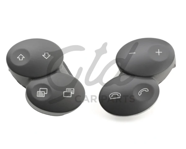 Botões Volante Cinza Escuro Mercedes-Benz Class C CLS CLK W211 W219 W209 2001-2011
