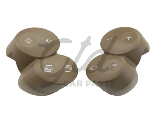 Botões Volante Bege Escuro Mercedes-Benz Class C CLS CLK W211 W219 W209 2001-2011 - Image 2