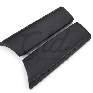 Apoio de Braço Preto / Costura Branca Consola Central Mercedes-Benz Classe C GLC W205 W253 2014-2022
