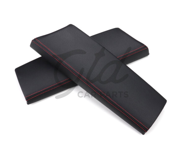 Apoio de Braço Preto / Costura Vermelha Consola Central Mercedes-Benz Classe C GLC W205 W253 2014-2022 - Image 2