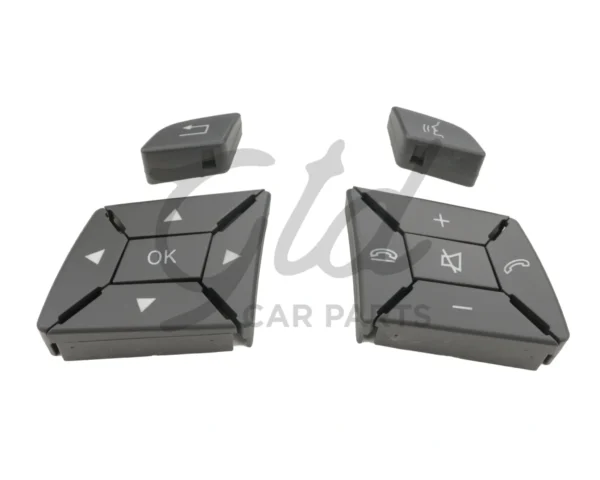 Botões Volante Cinza Escuro Mercedes-Benz Classe ML GL Classe G W166 W463 2011-2018 Versão 1