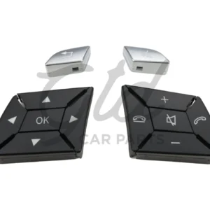 Botões Volante Preto Mercedes-Benz Classe ML GL Classe G W166 W463 2011-2018 Versão 2