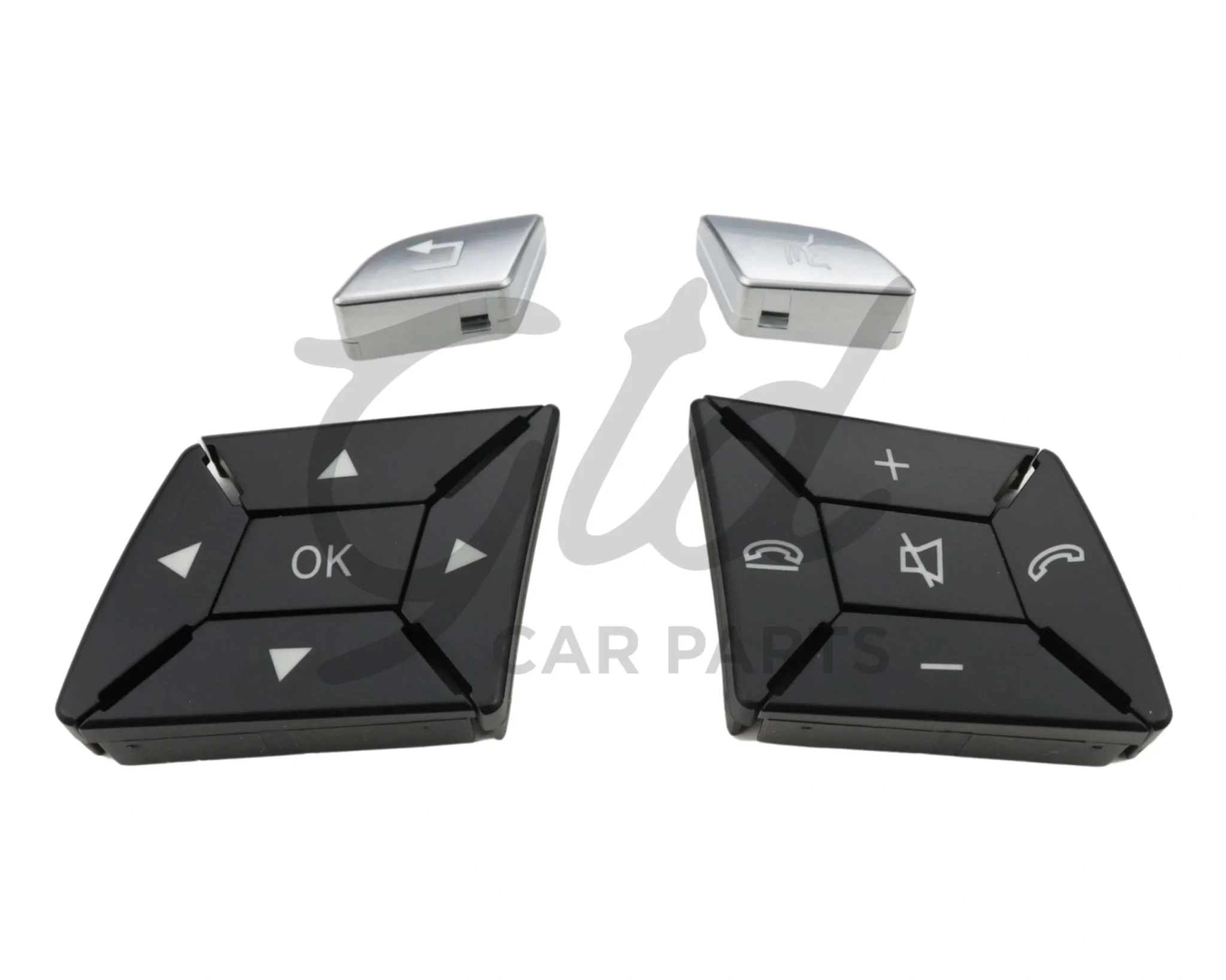 Botões Volante Preto Mercedes-Benz Classe ML GL Classe G W166 W463 2011-2018 Versão 2