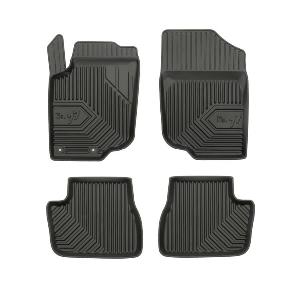 PACK 4 TAPETES BORRACHA NO.77 PEUGEOT 207 2006-2012