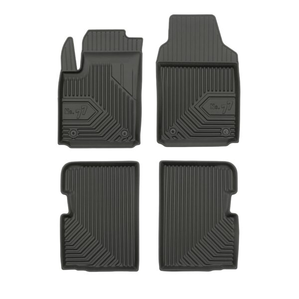 PACK 4 TAPETES BORRACHA NO.77 FIAT 500 2007->