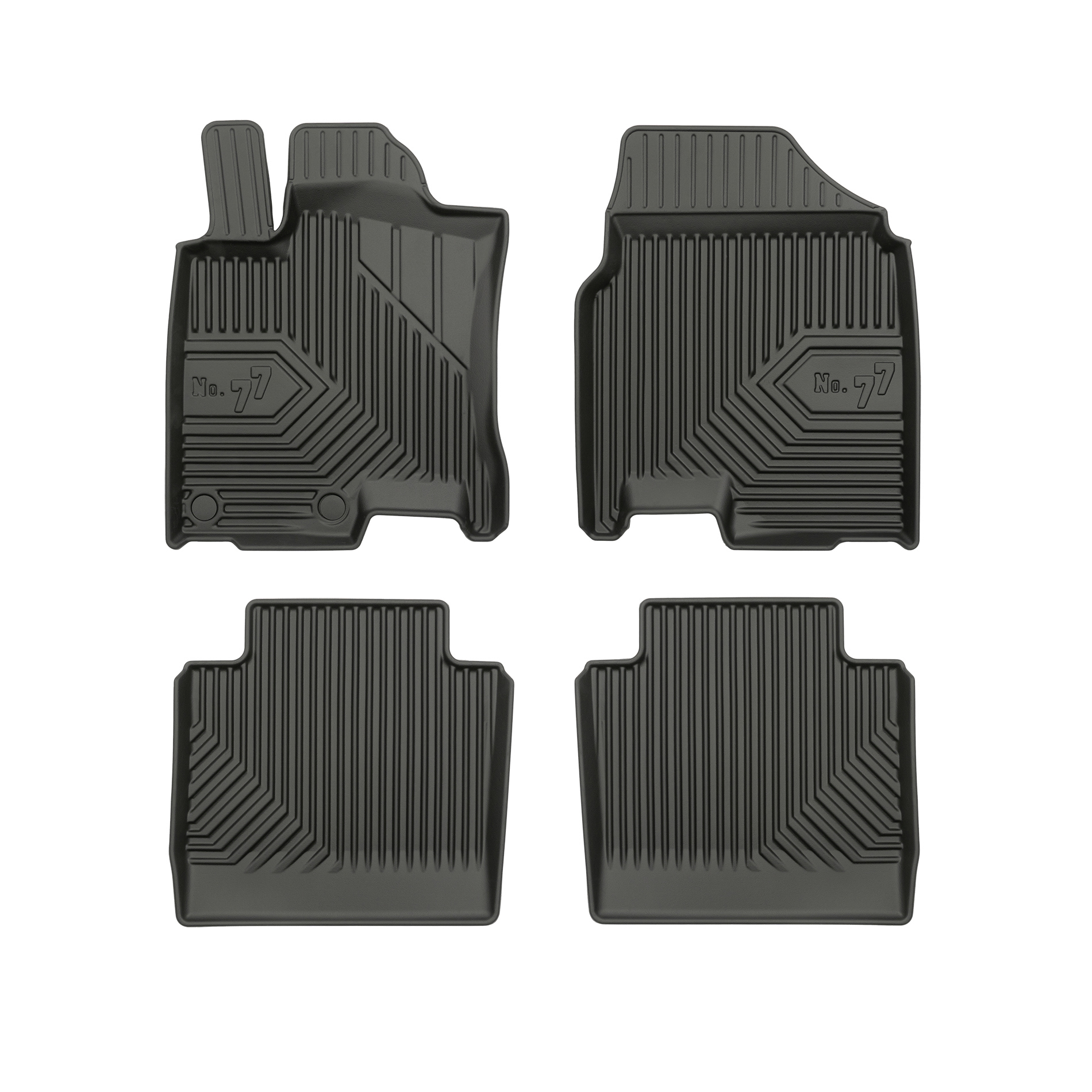 PACK 4 TAPETES BORRACHA NO.77 NISSAN QASHQAI I 2006-2013