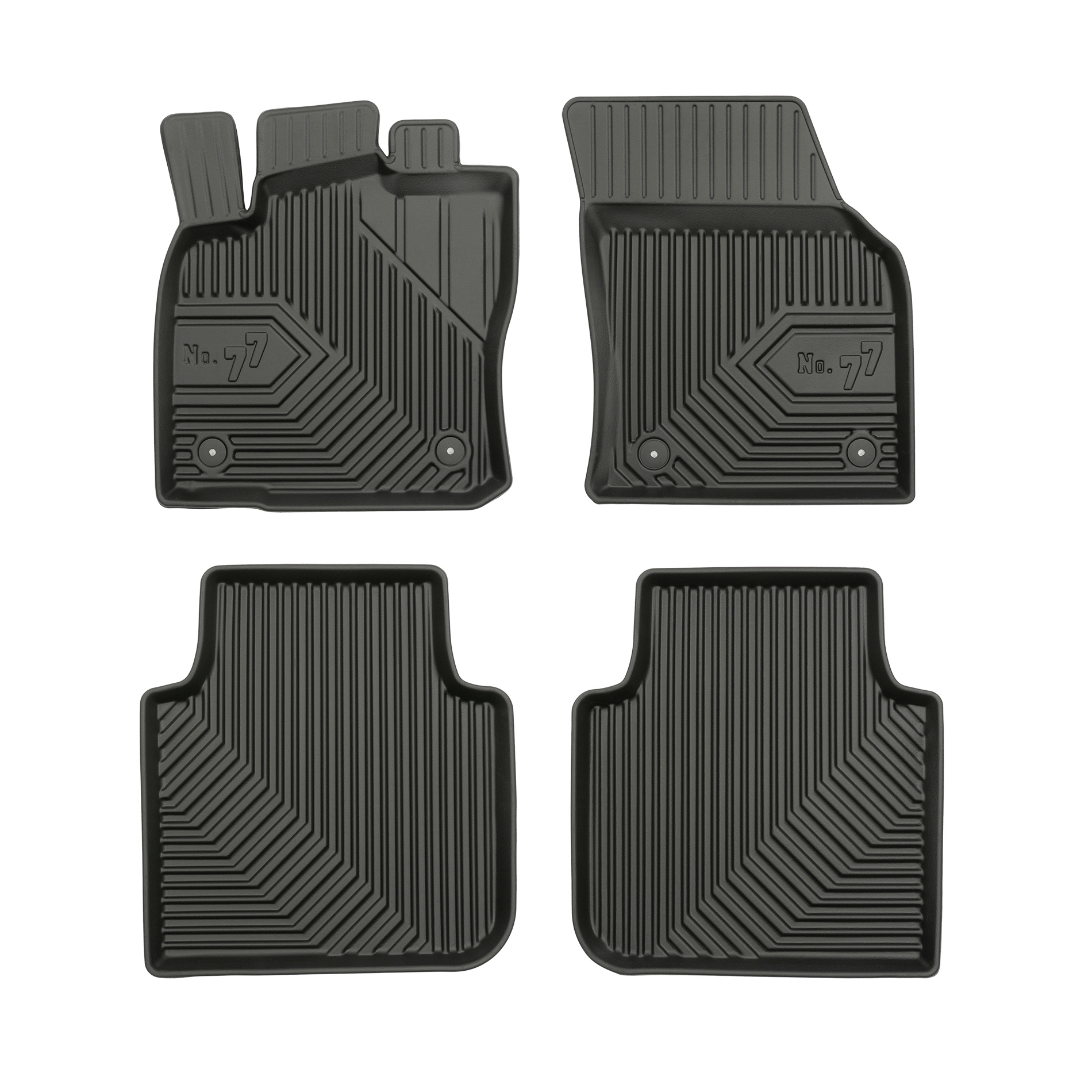 PACK 4 TAPETES BORRACHA NO.77 SEAT Mii 2011-2019
