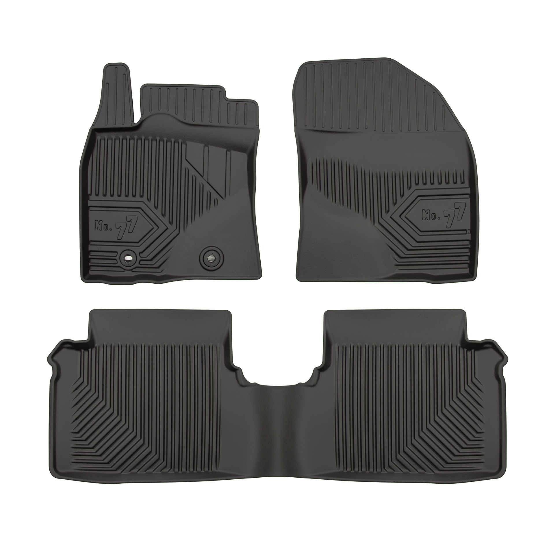 PACK 3 TAPETES BORRACHA NO.77 TOYOTA AVENSIS III 2009-2018