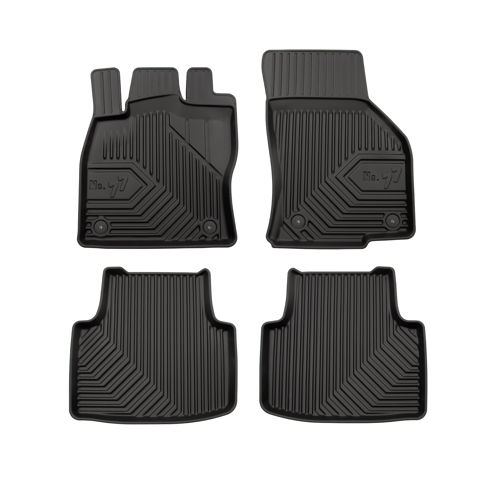 PACK 4 TAPETES BORRACHA NO.77 VOLKSWAGEN PASSAT B8 2014-2022