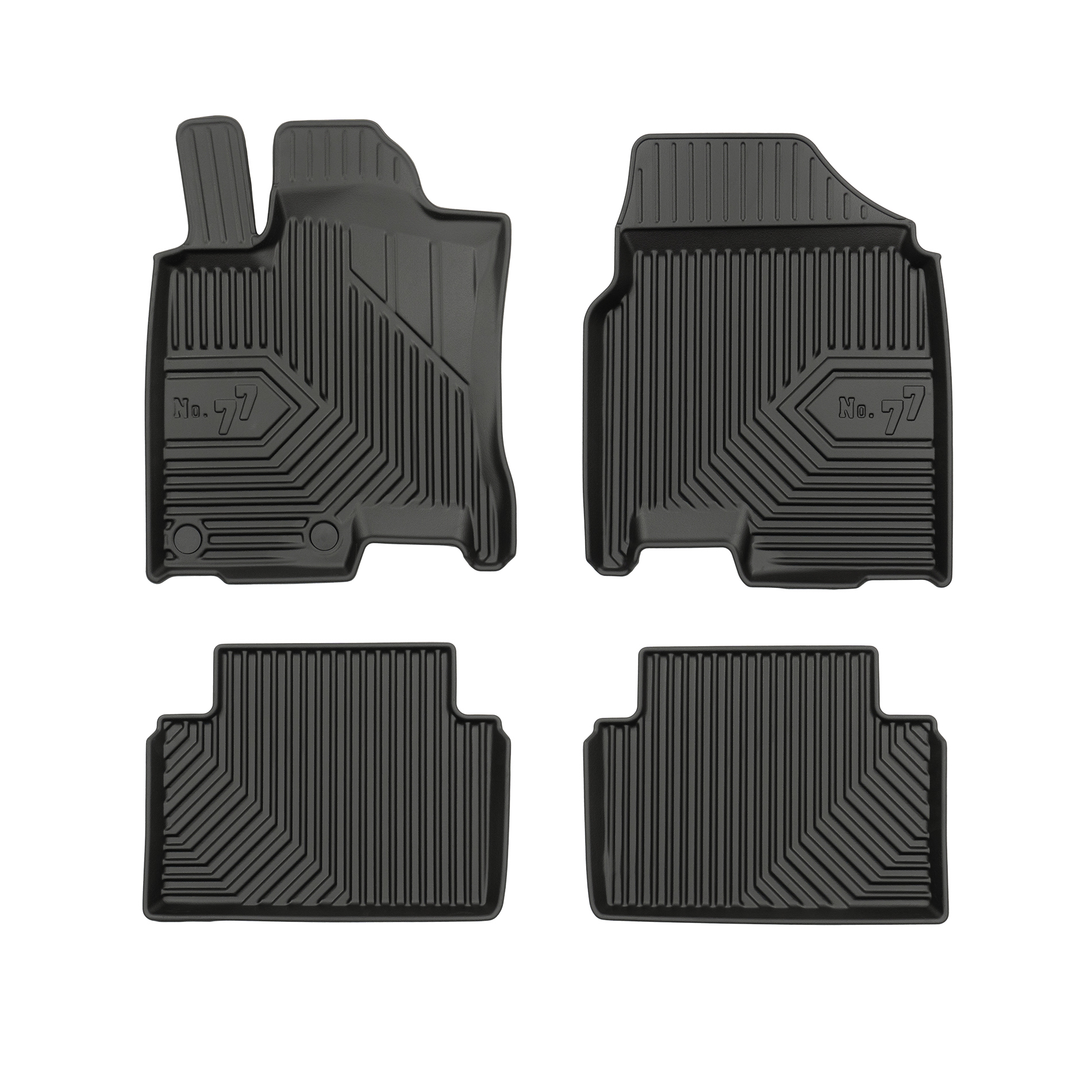 PACK 4 TAPETES BORRACHA NO.77 NISSAN QASHQAI I 2006-2013 TEKNA
