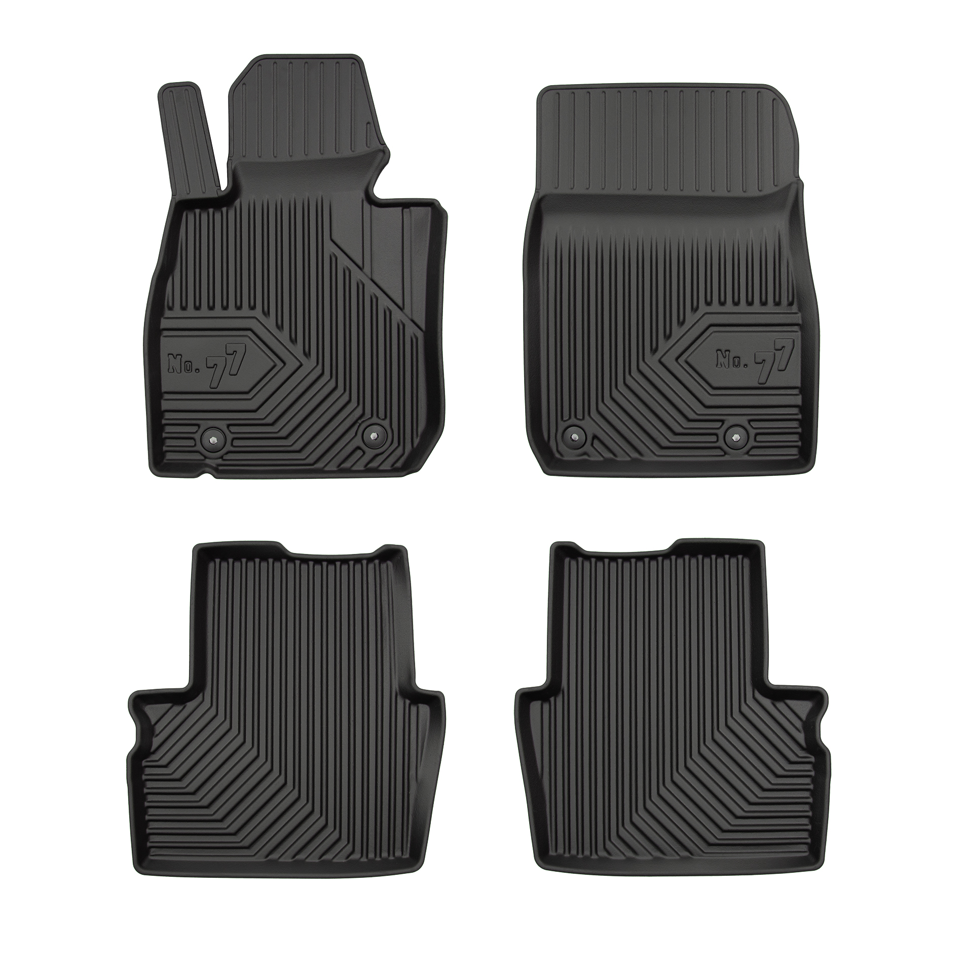 PACK 4 TAPETES BORRACHA NO.77 MAZDA CX-3 2014-2021