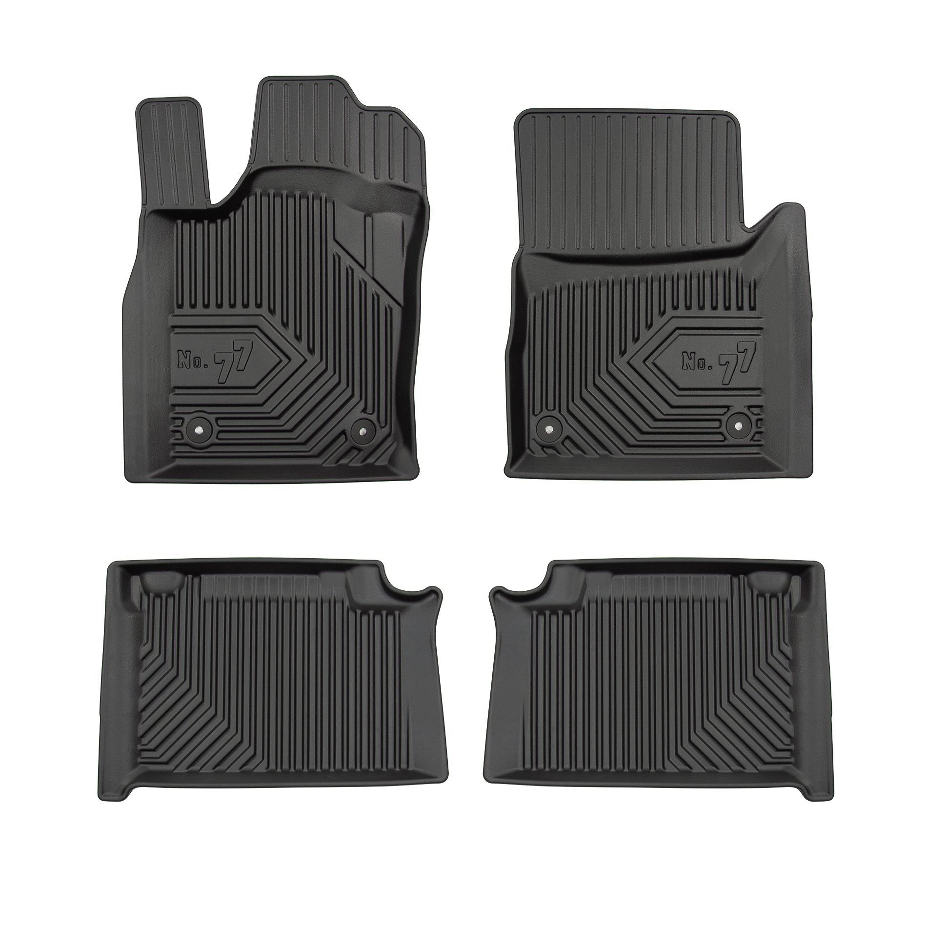 PACK 4 TAPETES BORRACHA NO.77 JEEP GRAND CHEROKEE IV 2016-2021