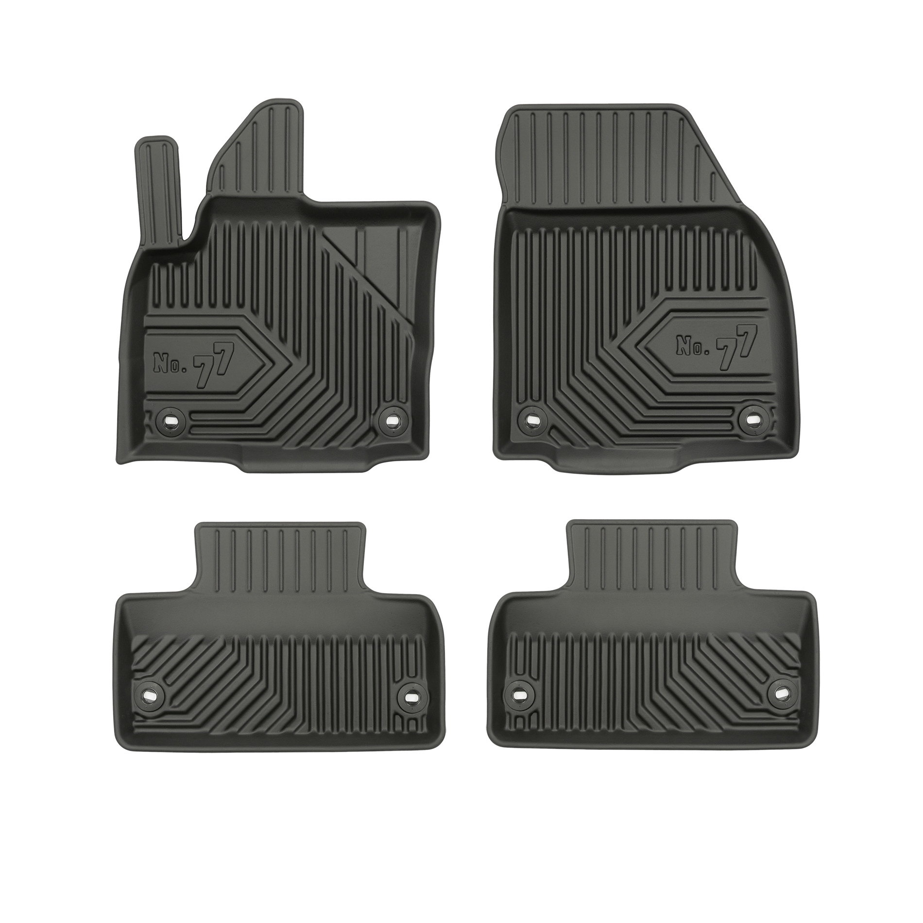PACK 4 TAPETES BORRACHA NO.77 LAND ROVER RANGE ROVER EVOQUE I 2011-2018