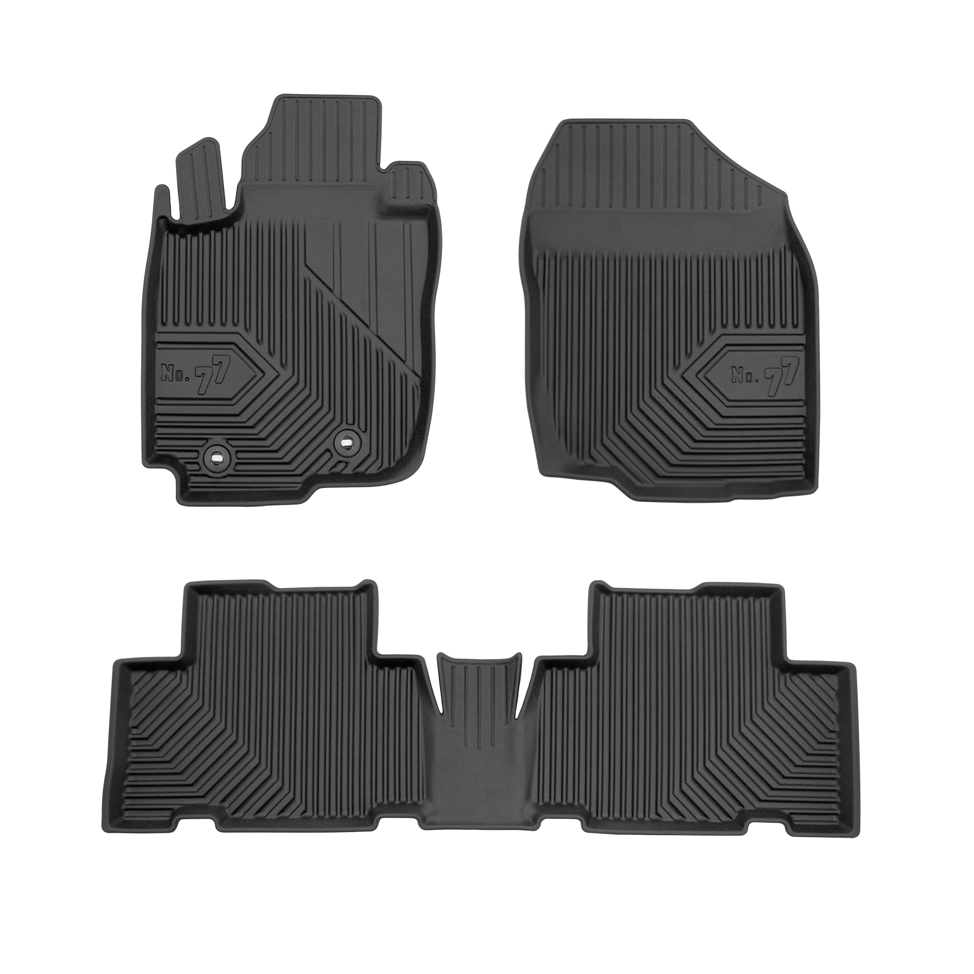 PACK 4 TAPETES BORRACHA NO.77 TOYOTA RAV4 III 2005-2012
