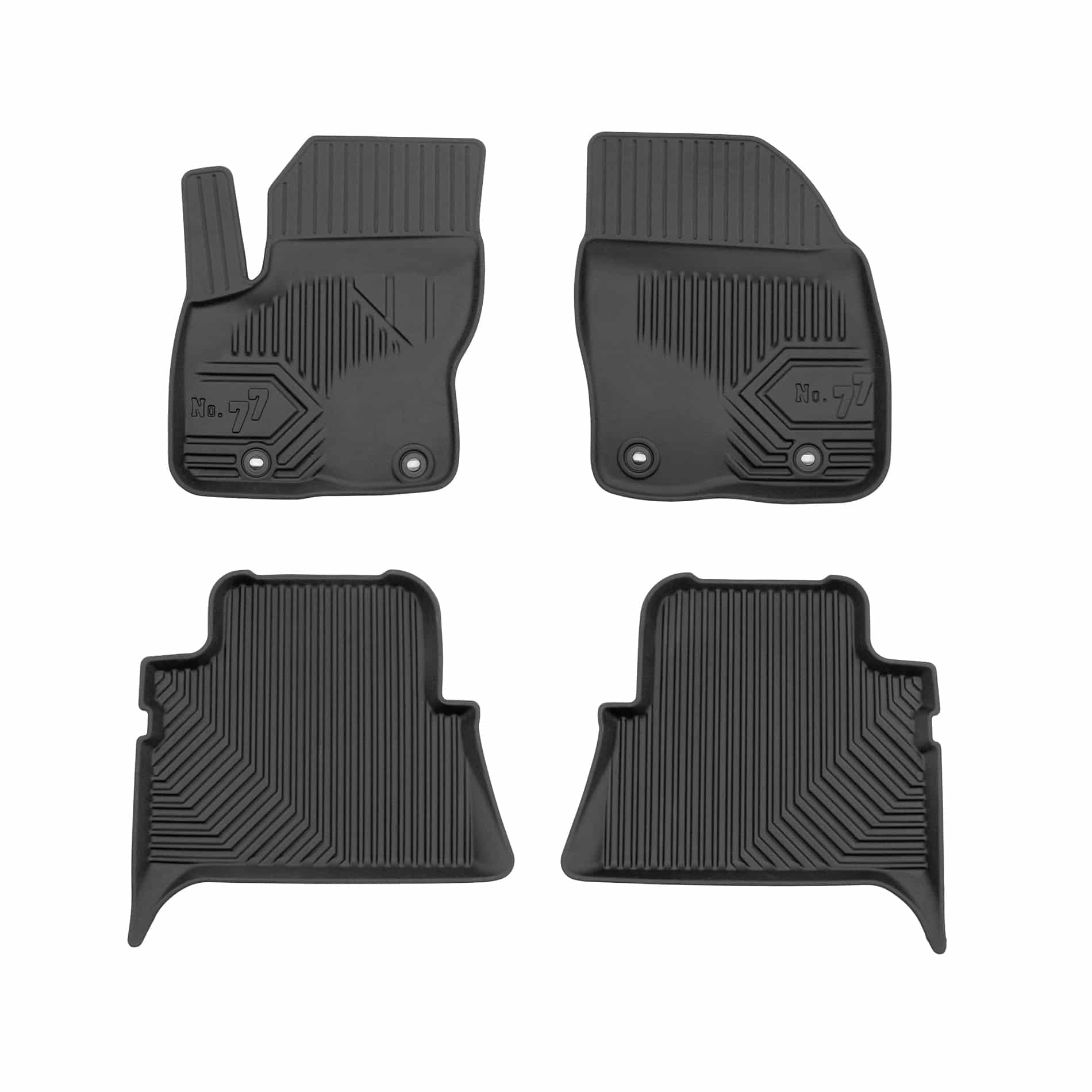 PACK 4 TAPETES BORRACHA NO.77 FORD KUGA I 2008-2013