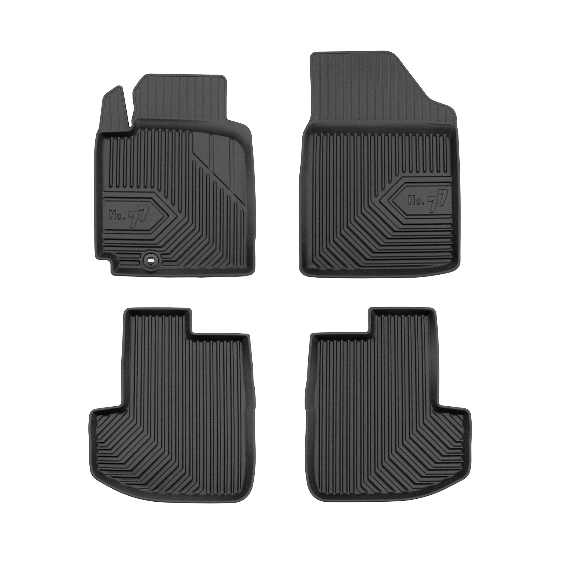 PACK 3 TAPETES BORRACHA NO.77 TOYOTA YARIS I 1999-2006