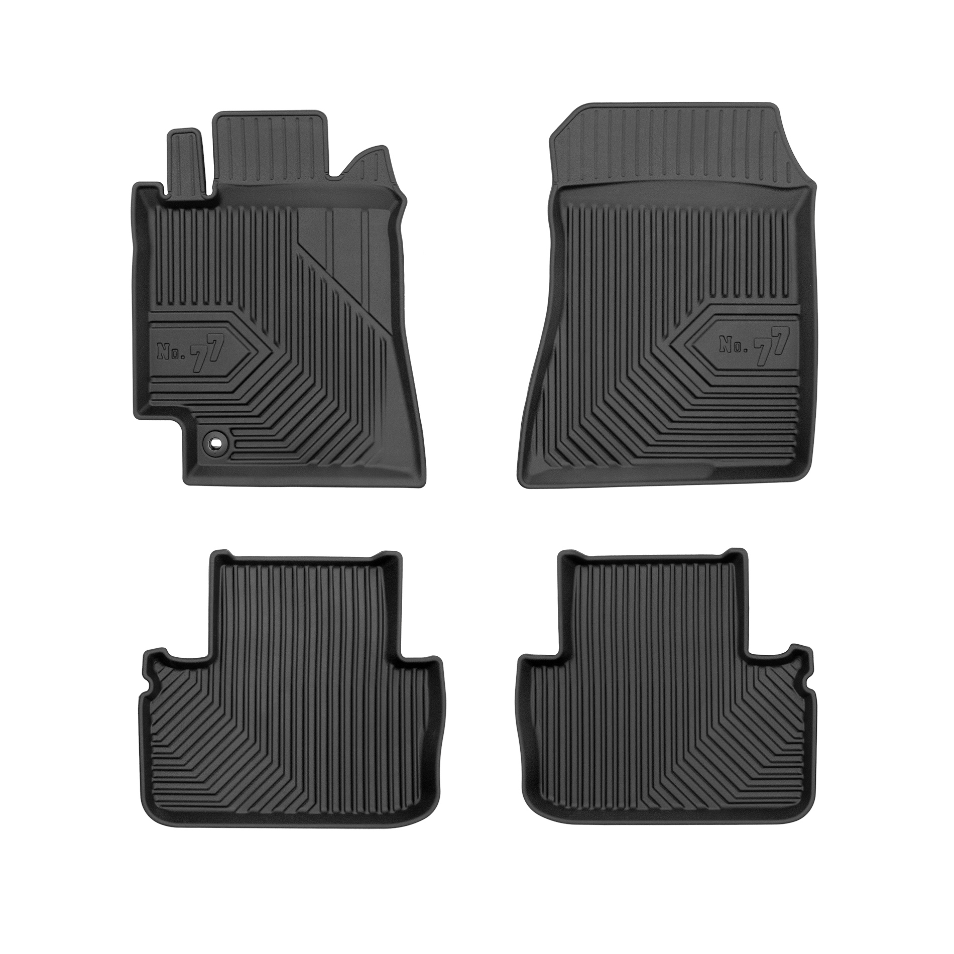 PACK 4 TAPETES BORRACHA NO.77 LEXUS IS I 1998-2005 VERSÃO 2