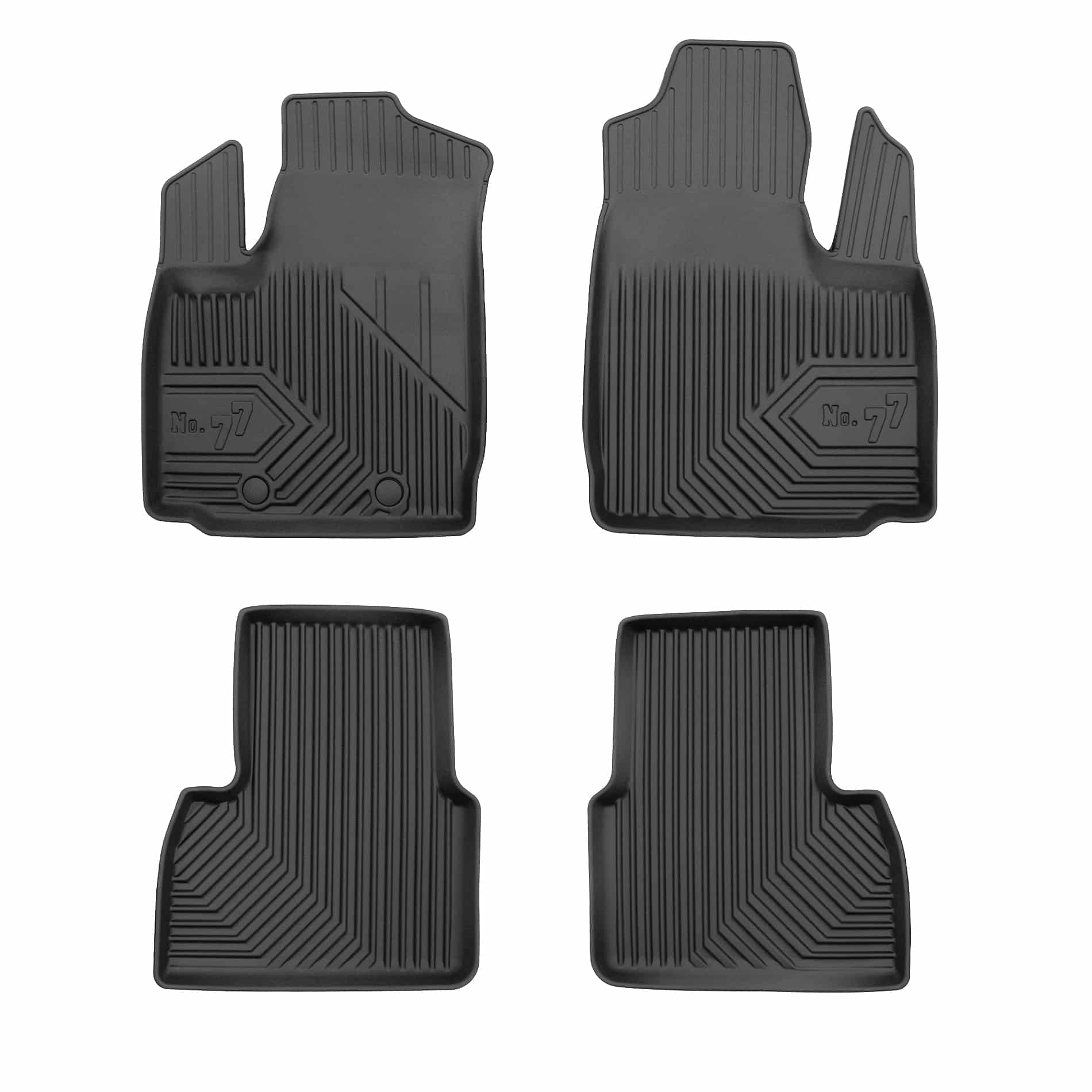 PACK 4 TAPETES BORRACHA NO.77 FIAT DOBLO I 2000-2010