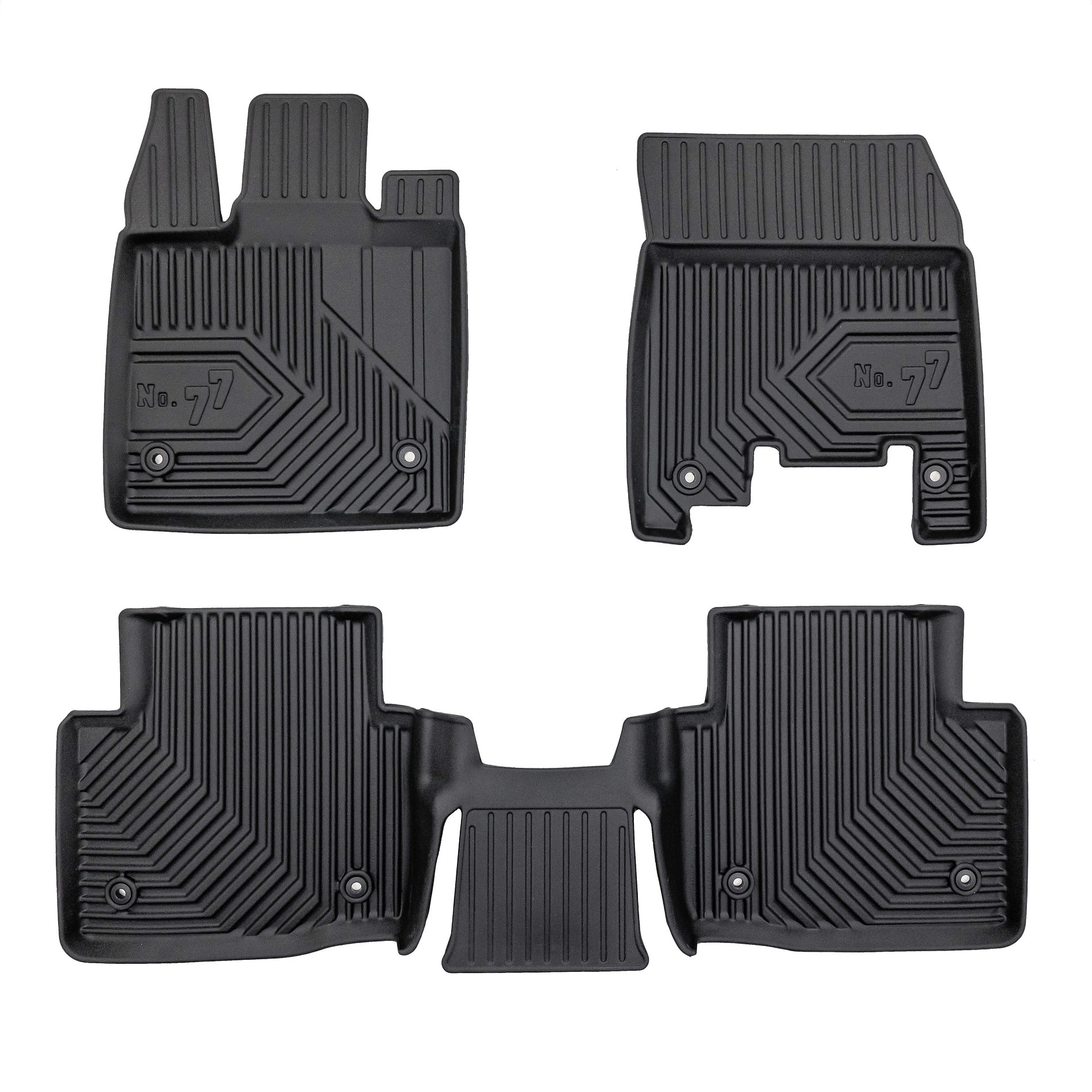 PACK 3 TAPETES BORRACHA NO.77 JAGUAR I-PACE 2018-2024