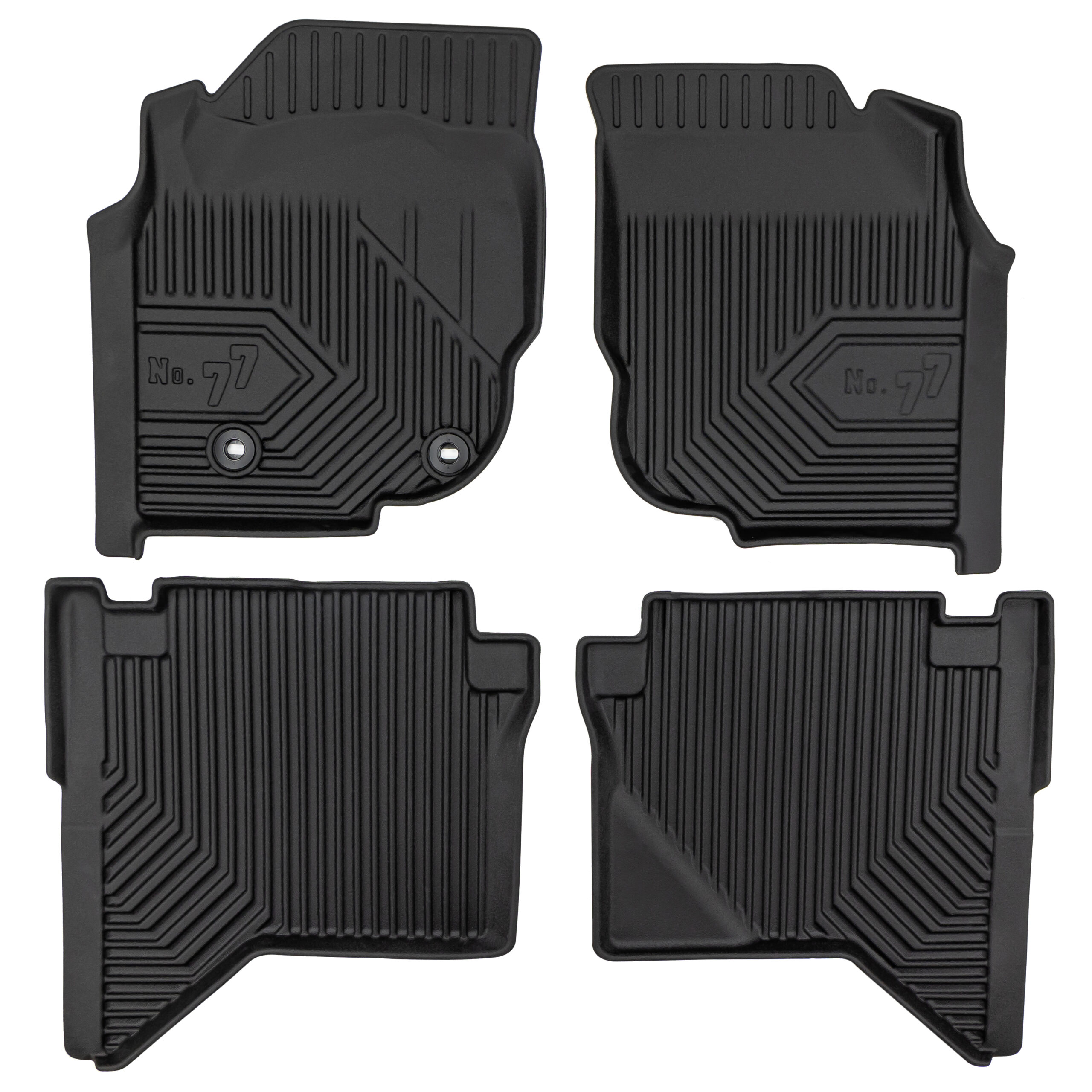PACK 3 TAPETES BORRACHA NO.77 TOYOTA HILUX VII 2005-2015
