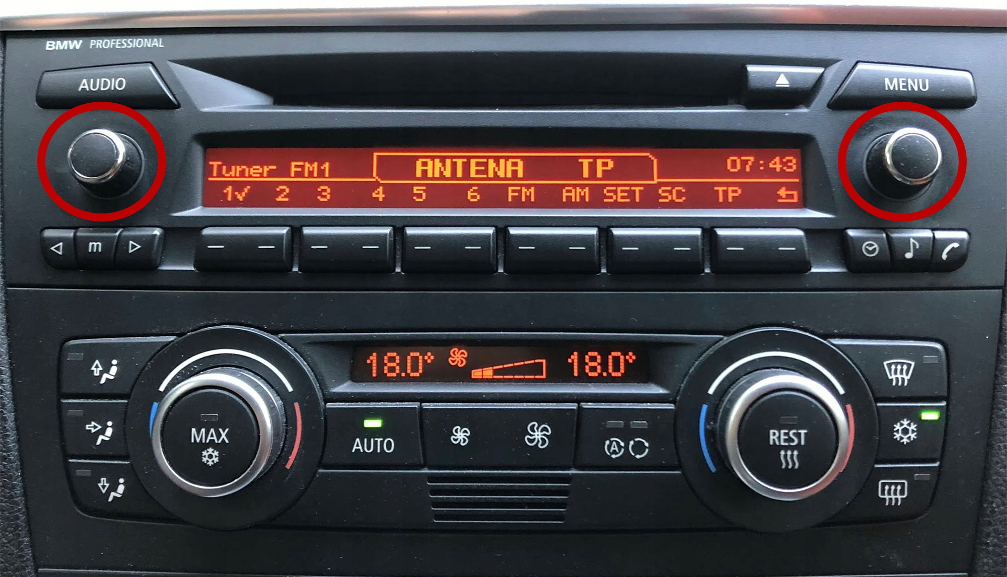 Botão Volume P/ Rádio BMW SÉRIE 1 3 E82 E88 E90 E91 E92 2004-2012 Modelo B - Image 2