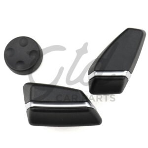 Conjunto de 3 Botões Ajuste de Banco Frontal Esquerdo BMW Série 5 5GT 6 7 X5 X6 F10 F11 F07 F06