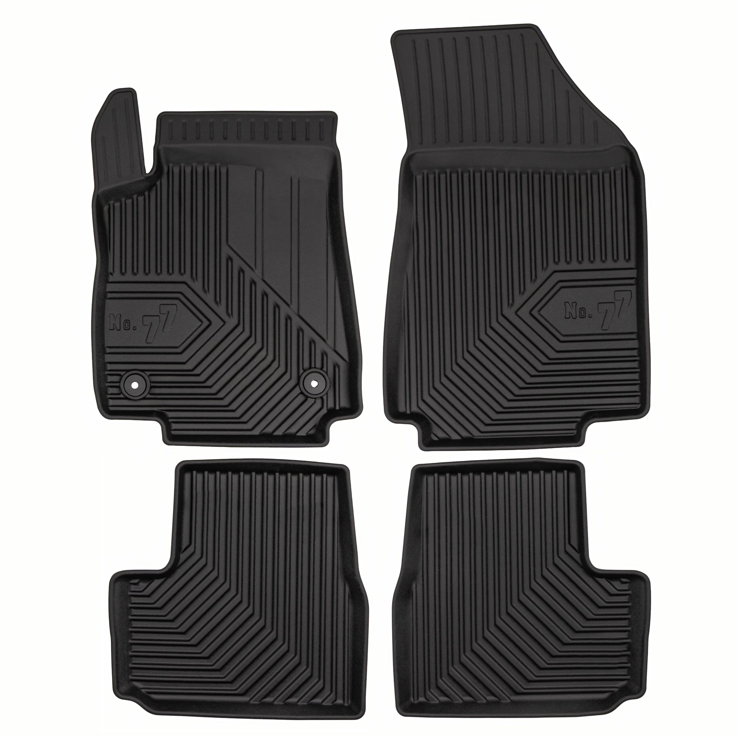 PACK 4 TAPETES BORRACHA NO.77 CITROEN C3 IV CARRO 2024 ->